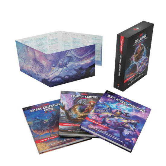 Dungeons and Dragons Spelljammer Box mit 3 Büchern