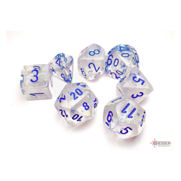 Chessex Borealis Polyhedral Icicle /light blue Luminary Würfelset (7)