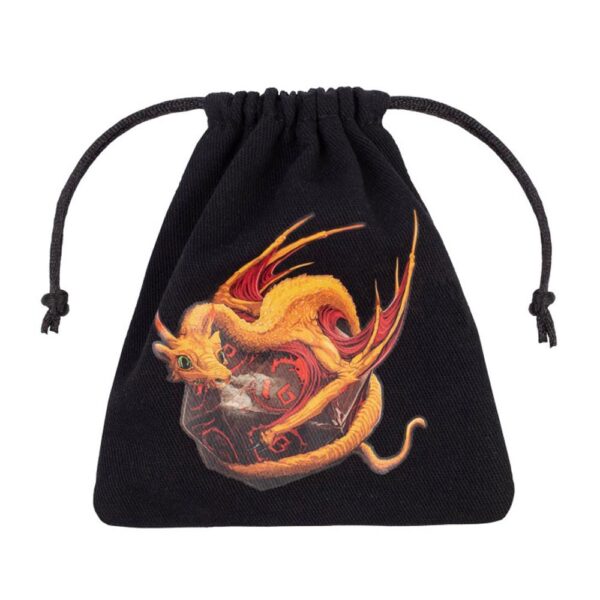 Q-Workshop Dragon black & adorable Würfelbeutel